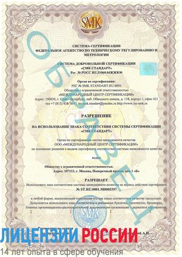 Образец разрешение Сысерть Сертификат ISO/TS 16949